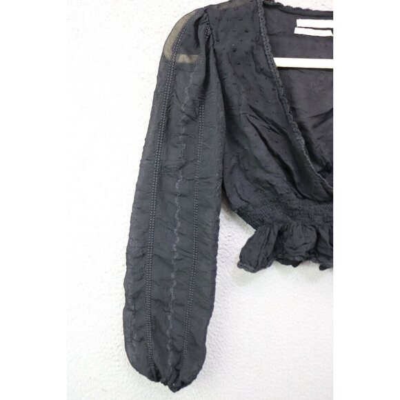 Urban Outfitters Long Puff Sleeve Sheer Top-Size XS/TP-Whimsigoth - Picture 4 of 9